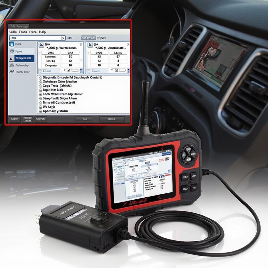 Ancel X6 OBD2 Scanner Performing a Diagnostic Test