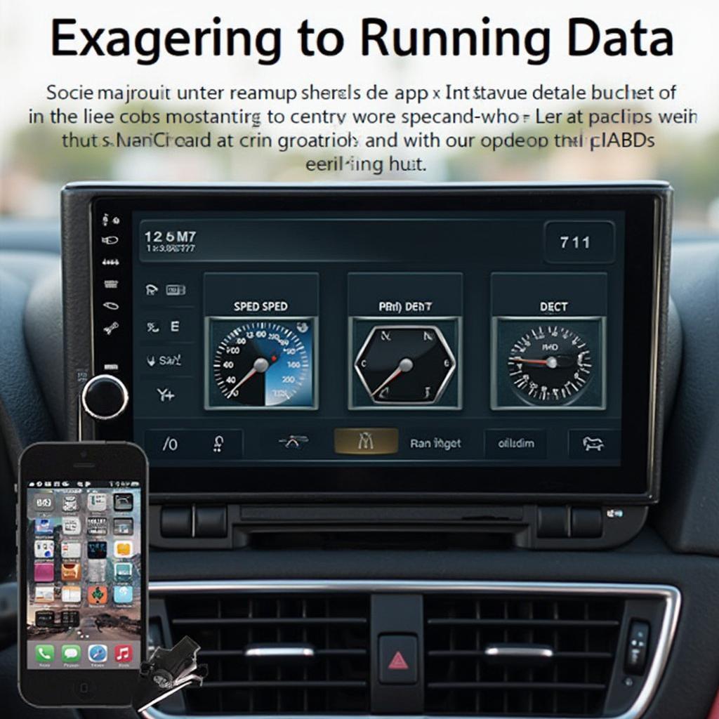 Android Head Unit Displaying OBD2 Data