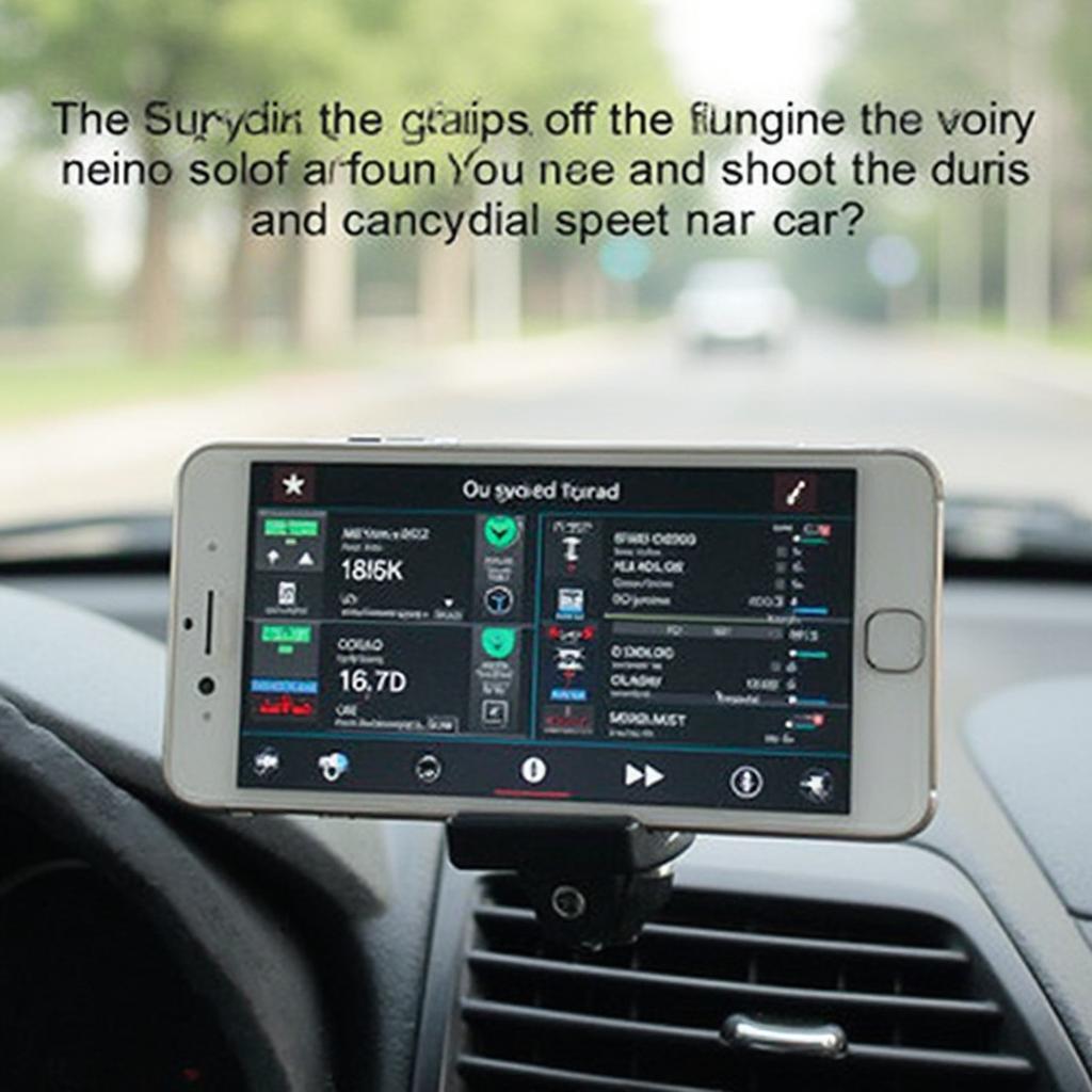 Android phone displaying diagnostic data from an OBD2 scan tool