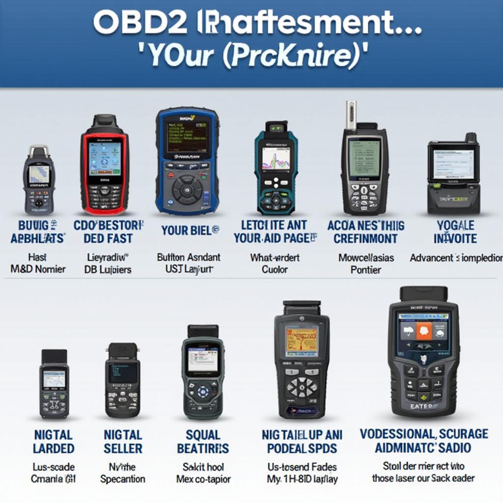 Different Types of AnyData Tools OBD2 Scanners