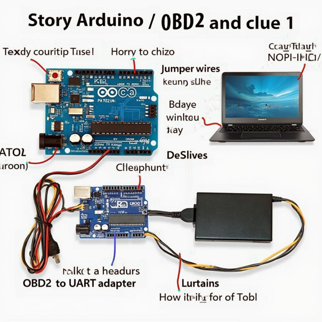 Arduino OBD2 Setup Components