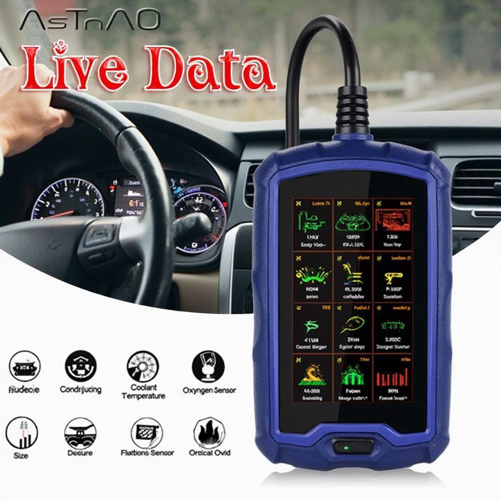 AstroAI OBD2 Scanner OS320 Live Data Display