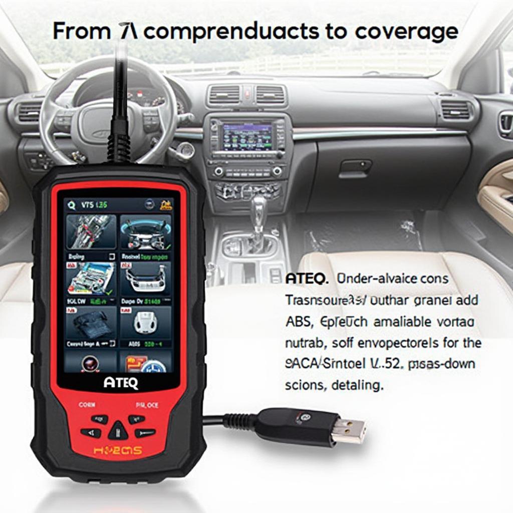 ATEQ VT55 OBD2 Scanner Comprehensive System Coverage