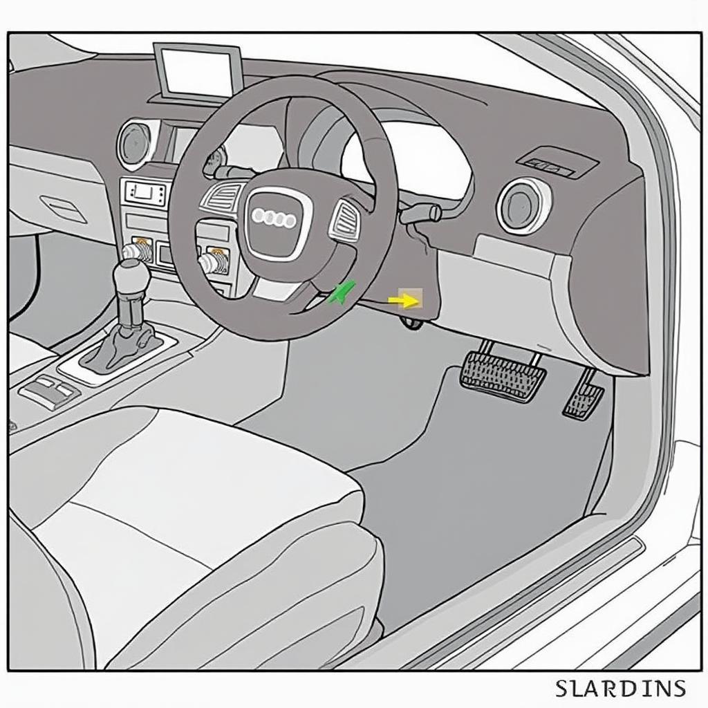 Audi A3 OBD2 Port Location