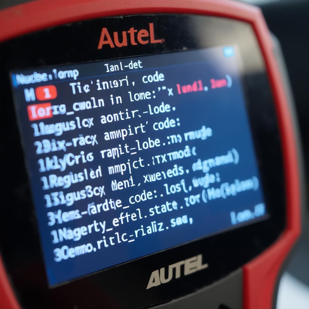 Autel AL319 Displaying Diagnostic Trouble Codes