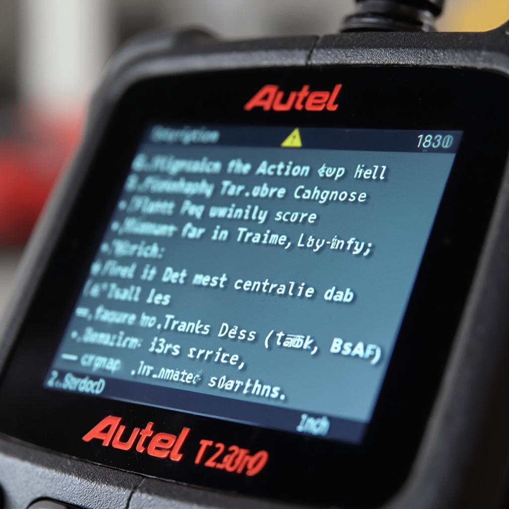 Autel AL319 OBD2 Scanner Displaying Diagnostic Codes