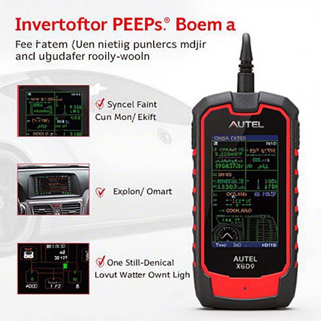 Autel AL619 OBD2 Scanner Displaying Live Data