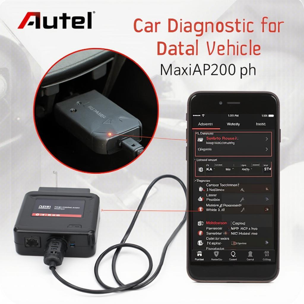 Autel AP200 Bluetooth OBD2 Scanner in Use