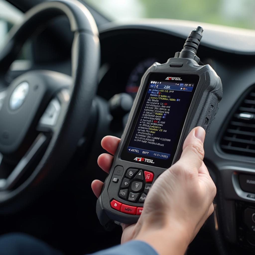 Autel MaxiScan MS309 OBD2 Scanner in Use