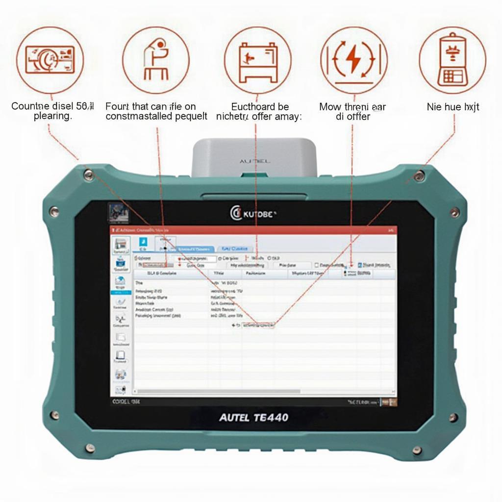 The user-friendly interface of the Autel TS401