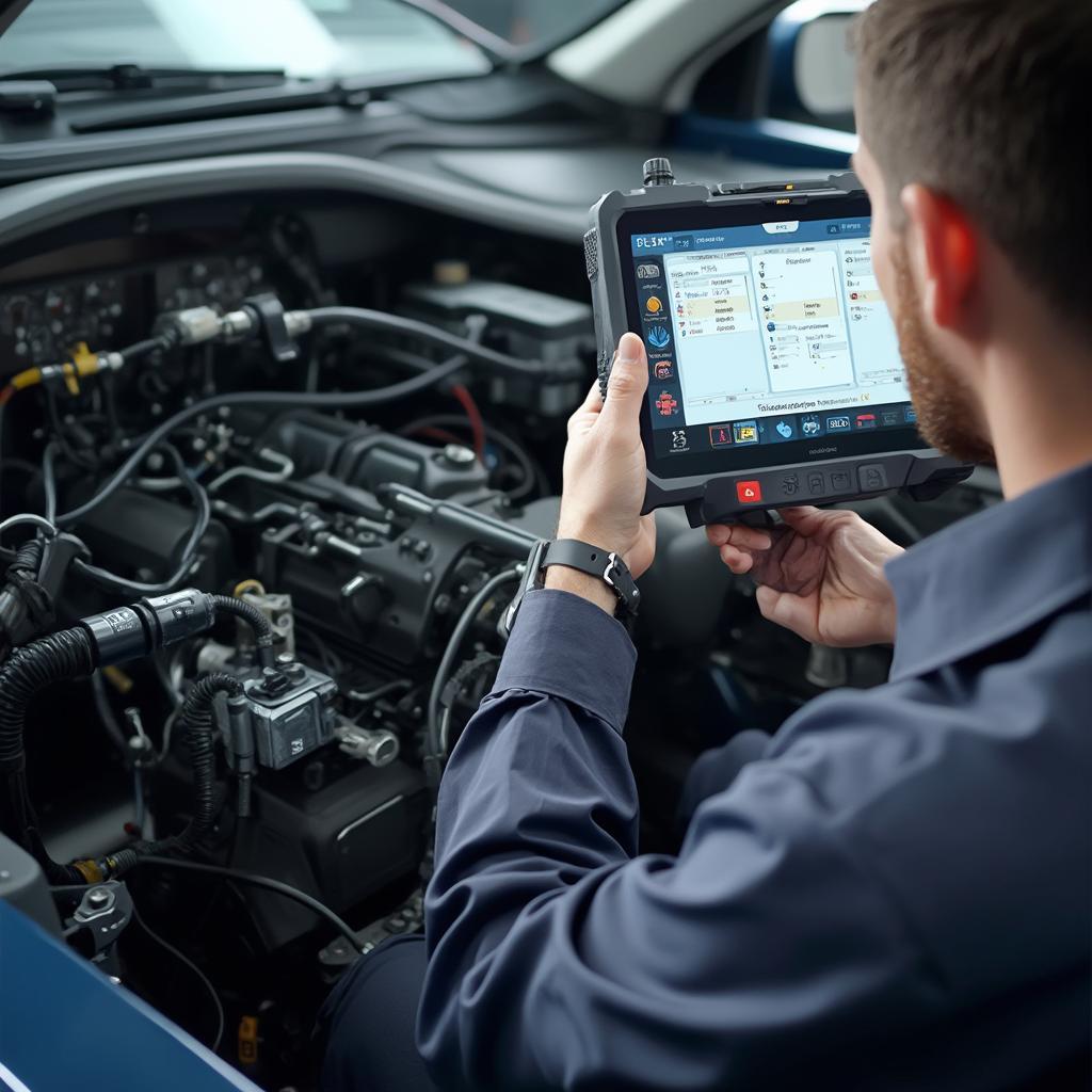 Auto OBD2 Scanner ECU Programming in Action