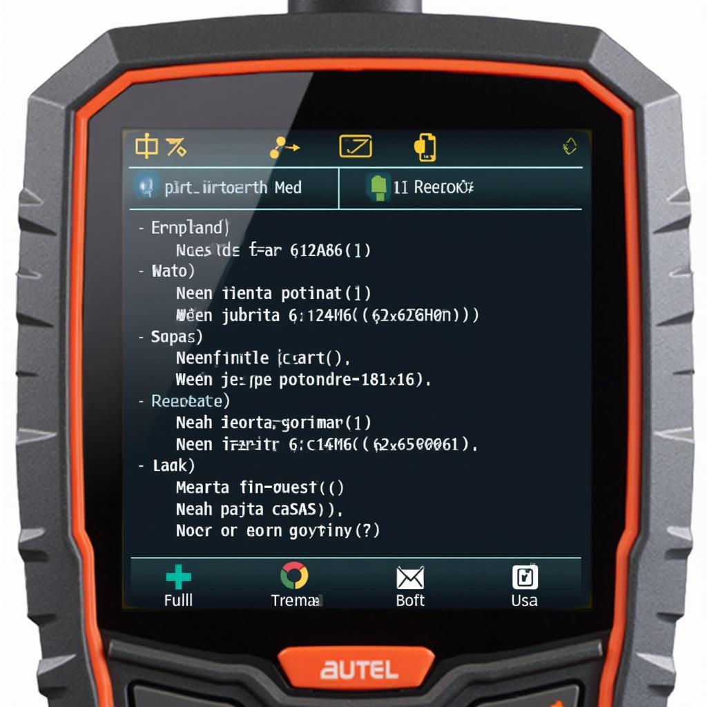 Autel Autolink AL329 OBD2 Scanner Displaying Trouble Codes