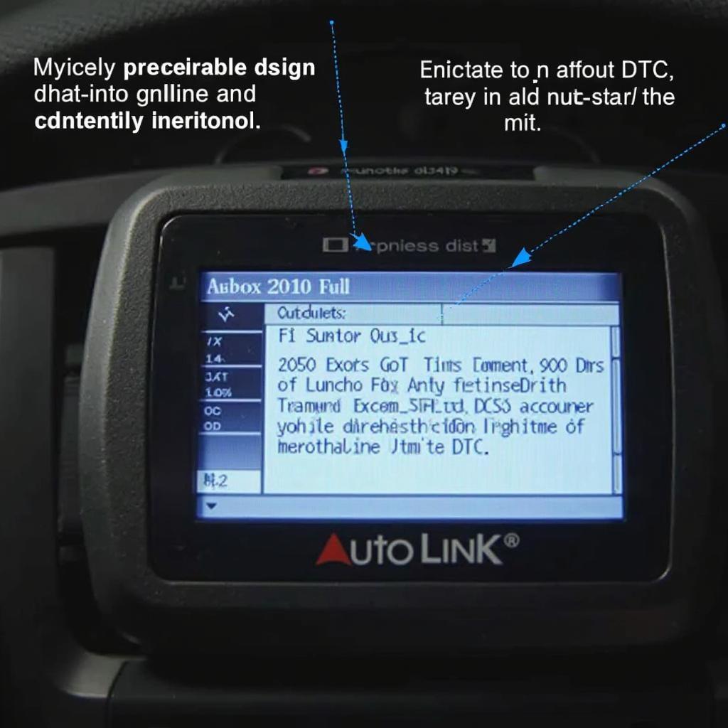 Autolink AL419 OBD2 Scanner Displaying a Diagnostic Trouble Code