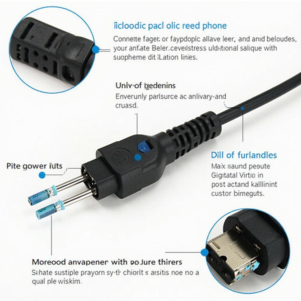 Close-up of Autologic OBD2 cable highlighting key features