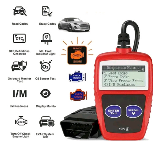 Automotive EOBD OBD2 Scanner Code Reader Car Check Engine Fault Diagnostic Tool