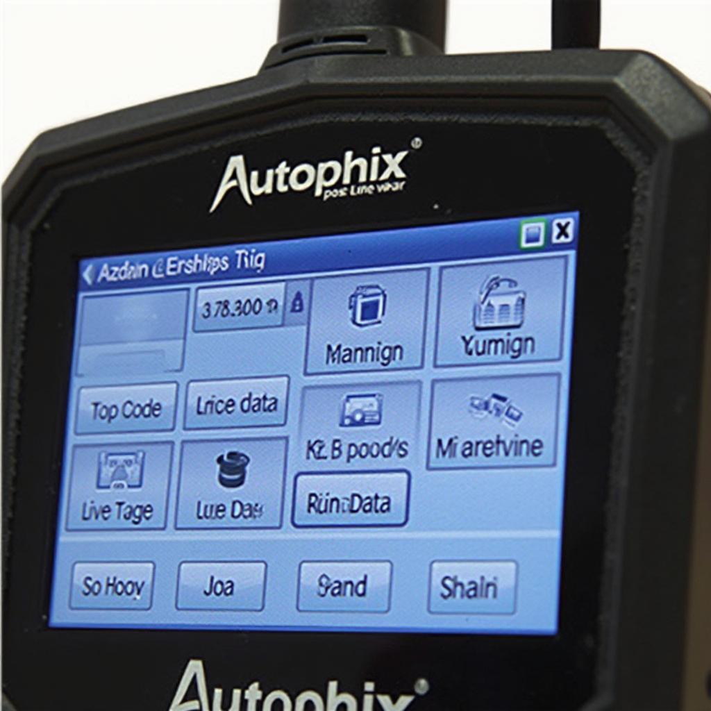 Autophix OM126 OBD2 Scanner Menu