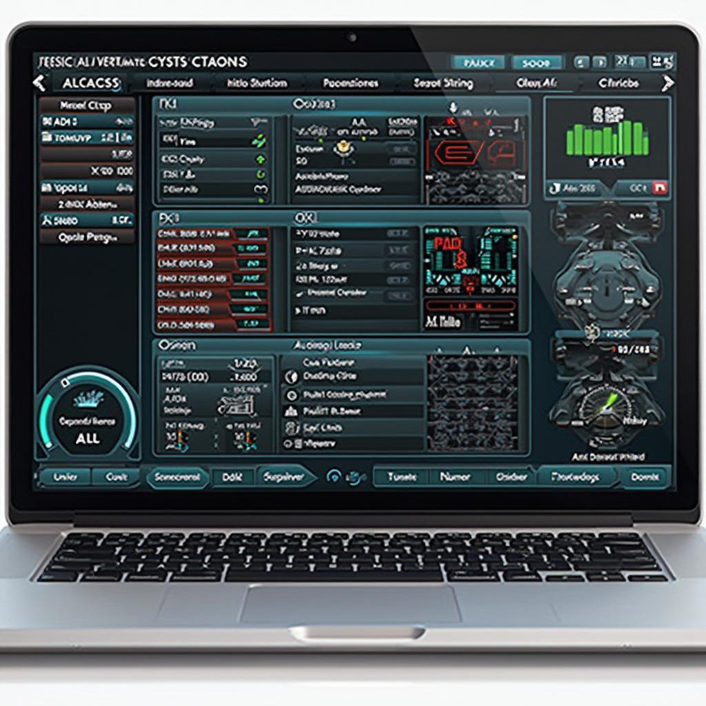 Autotuner OBD2 Software Interface on a Laptop