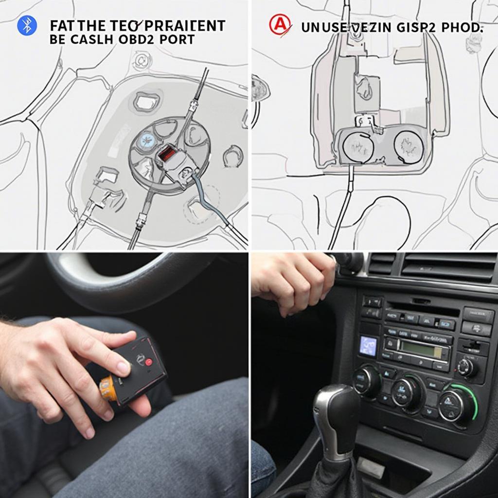 BAFX Bluetooth OBD2 Scanner Plugged into Car's OBD2 Port