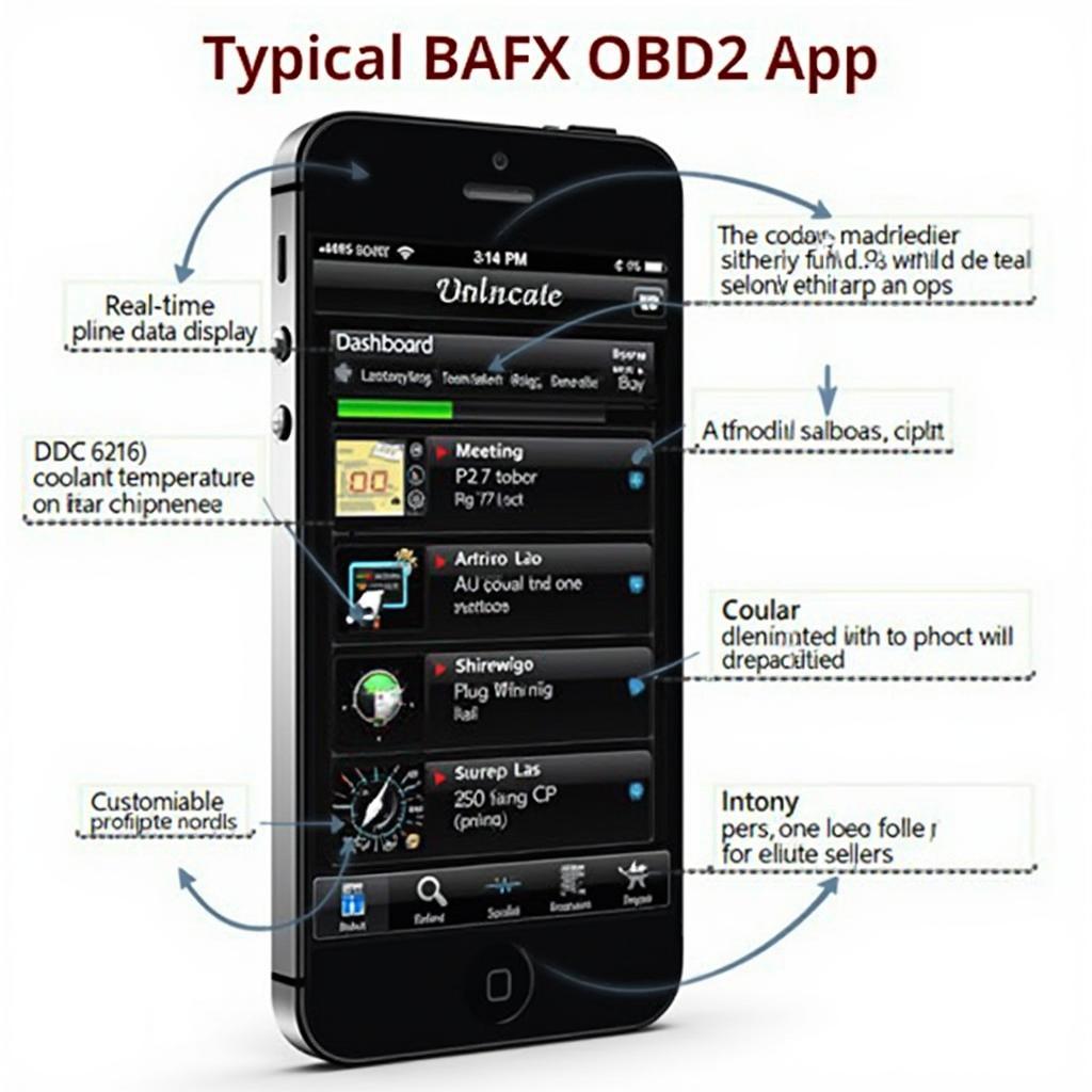 BAFX OBD2 App Features Dashboard