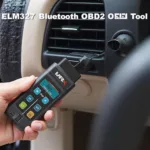 BAFX Products ELM327 Bluetooth OBD2 Scan Tool Connected to OBD2 Port