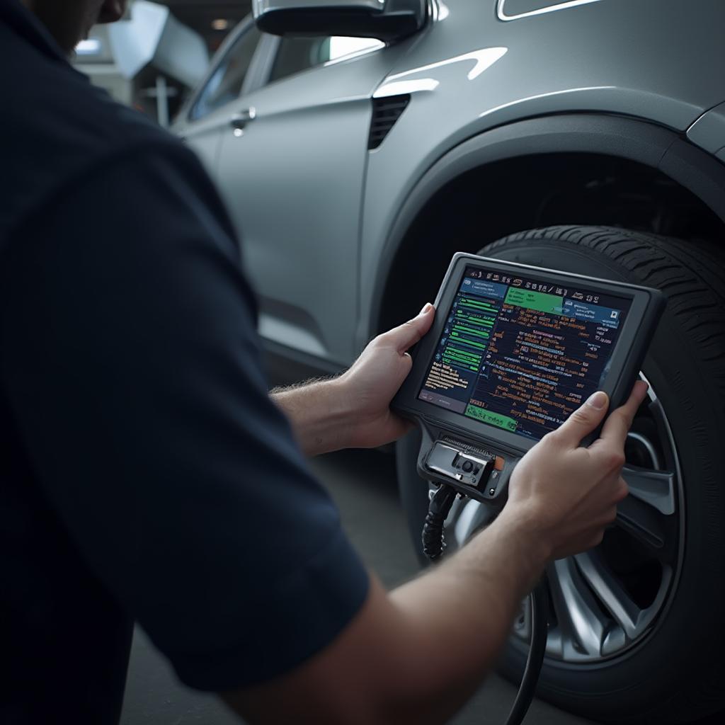 Using a bdatix-powered OBD2 scanner to diagnose a car