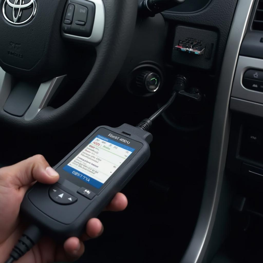 Connecting an OBD2 Code Reader to a Toyota