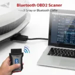 OBD2 Scanner Bluetooth Connected to a Windows Laptop