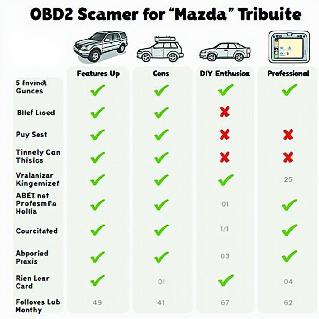 Top OBD2 Scanners for Mazda Tribute