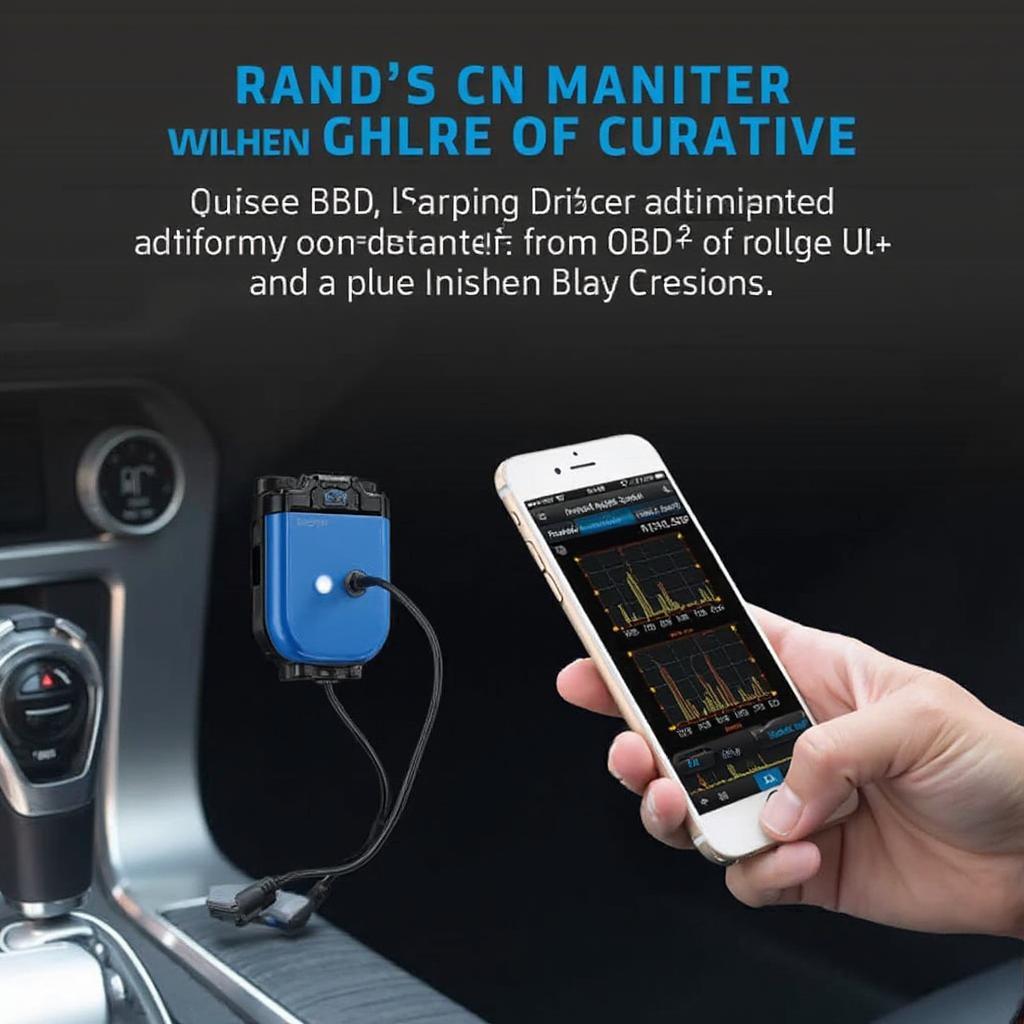 Blue Driver OBD2 Reader Connected to Smartphone