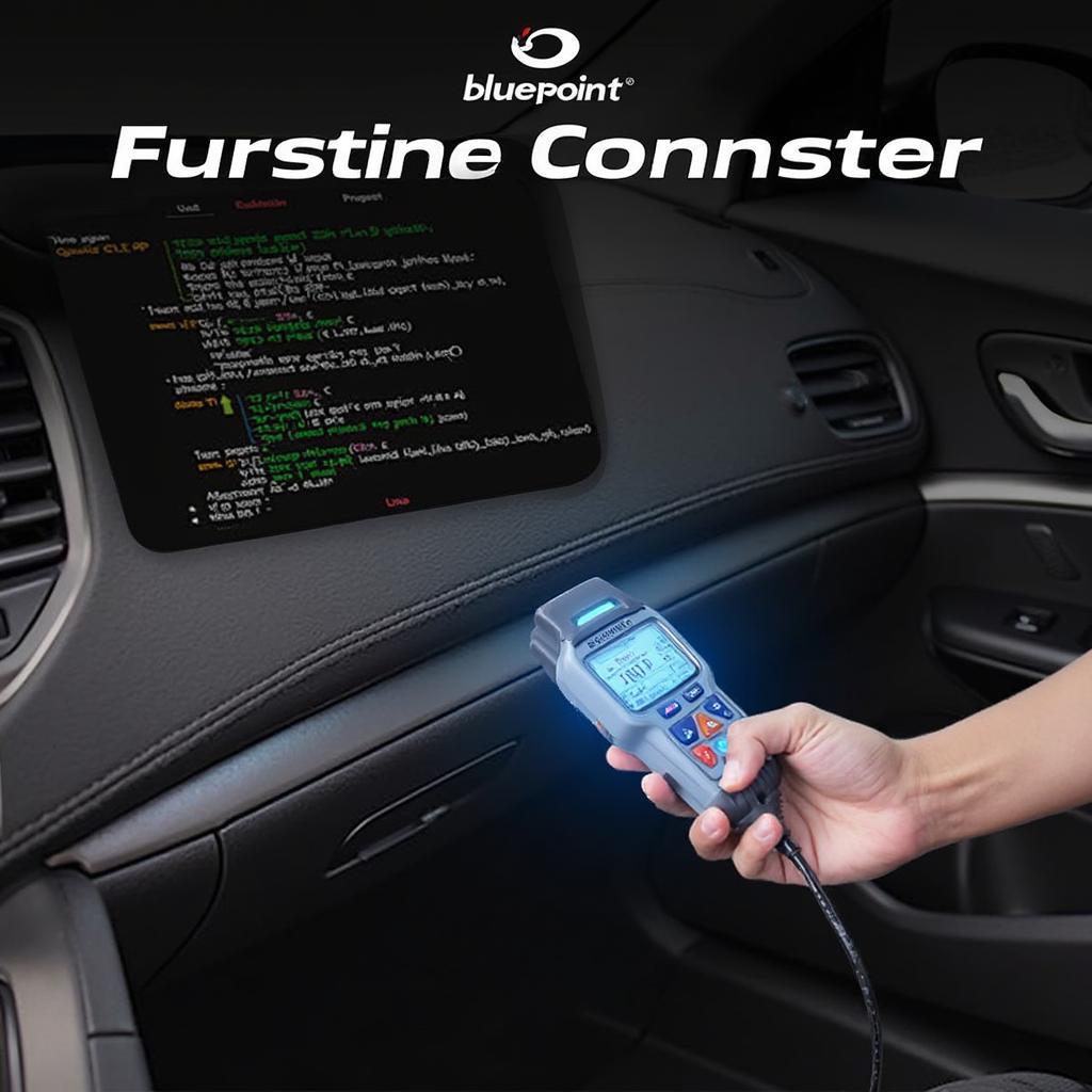 Blue Point OBD2 Scanner Connecting to a Car's OBD Port