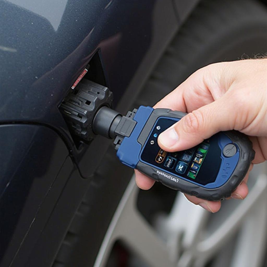 Bluedriver Bluetooth Professional OBD2 Connected to a Car's OBD2 Port