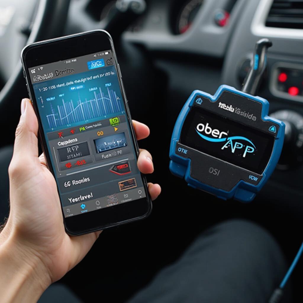 Bluedriver OBD2 Scanner Connected to Smartphone