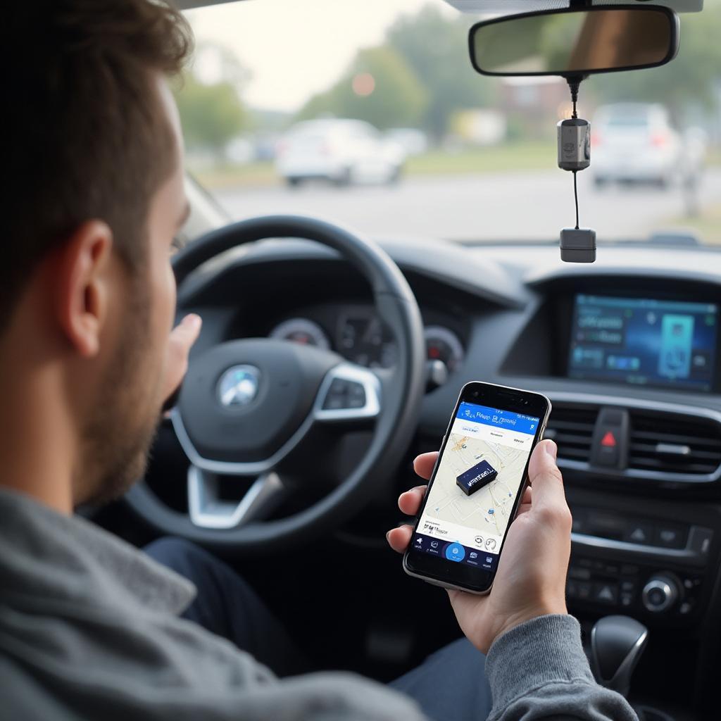 Bluetooth OBD2 Adapter at Walmart Canada in Use