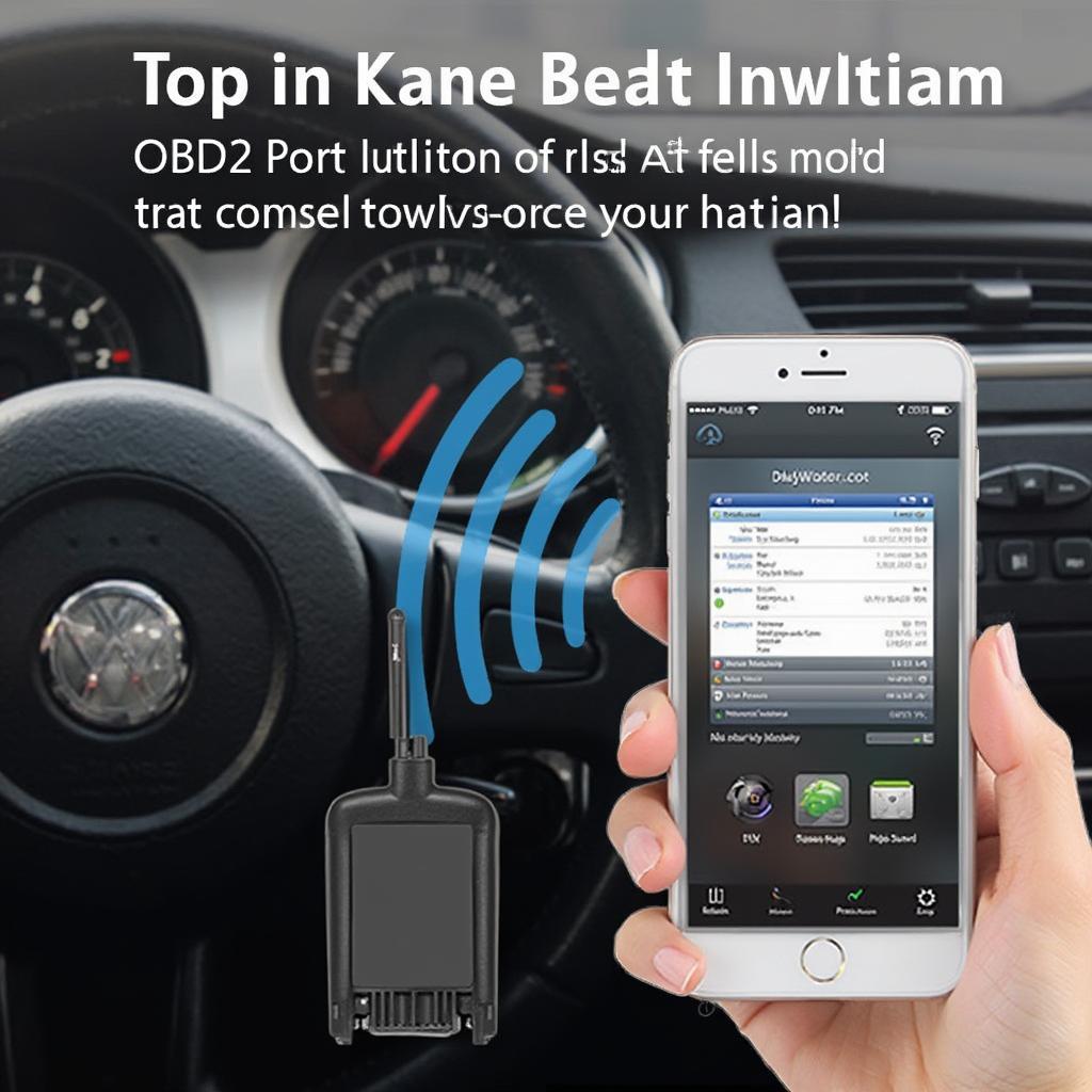 Bluetooth OBD2 iOS App Connection Diagram