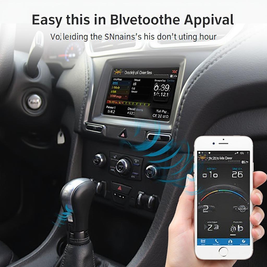 Bluetooth OBD2 Scanner Connected to Smartphone