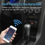 Smartphone connected to a Bluetooth OBD2 scanner