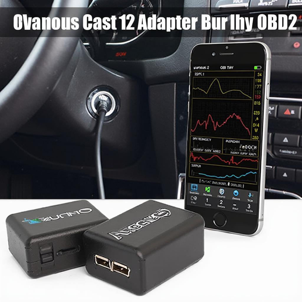 Bluetooth OBD2 Scanner Connected to a Smartphone