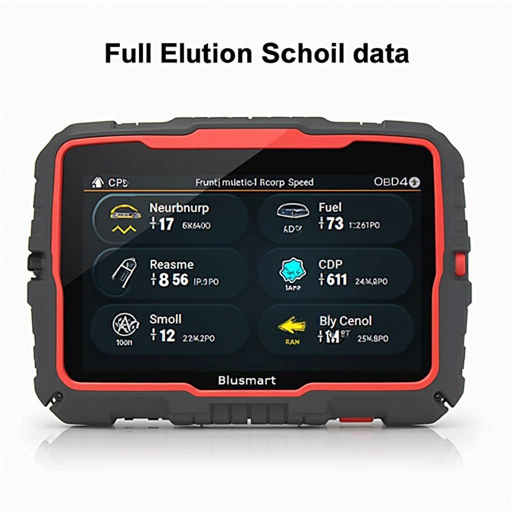 Blusmart OBD2 Scanner Displaying Diagnostic Data