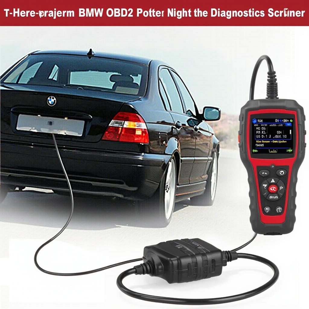 OBD2 Scanner Connected to BMW E46