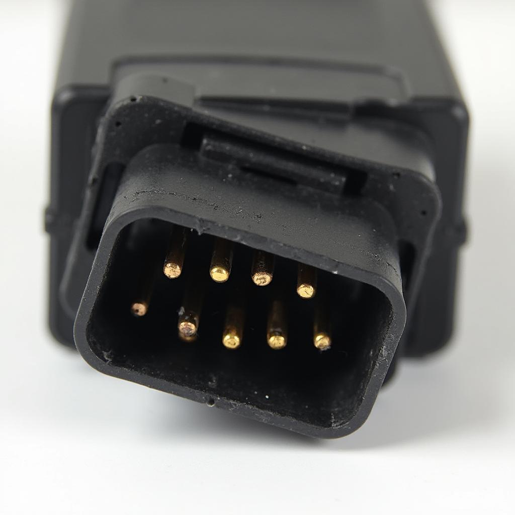 Close up of the OBD2 connector in a BMW E61