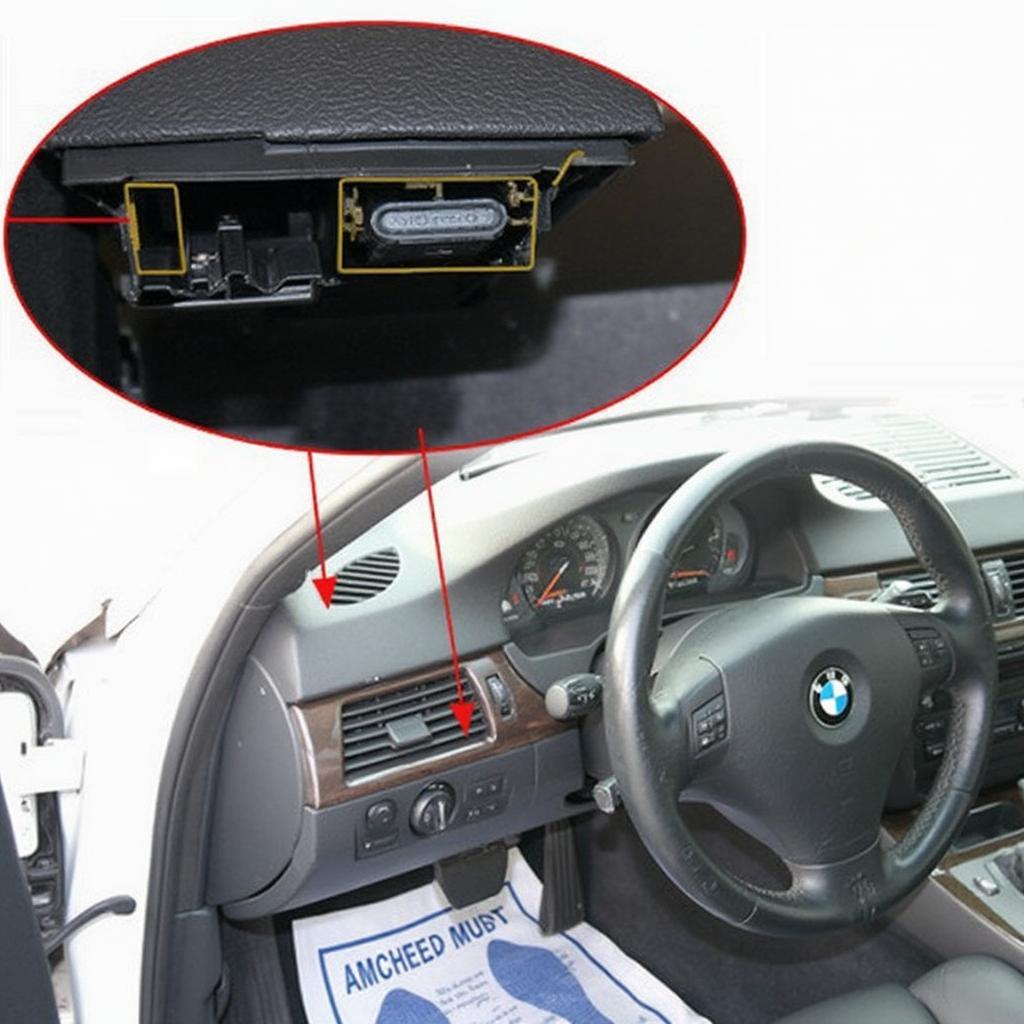 BMW E90 OBD2 Port Location Under Dashboard