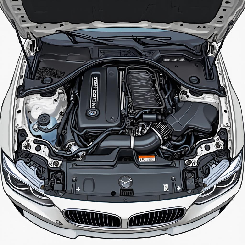 BMW F30 Engine Bay