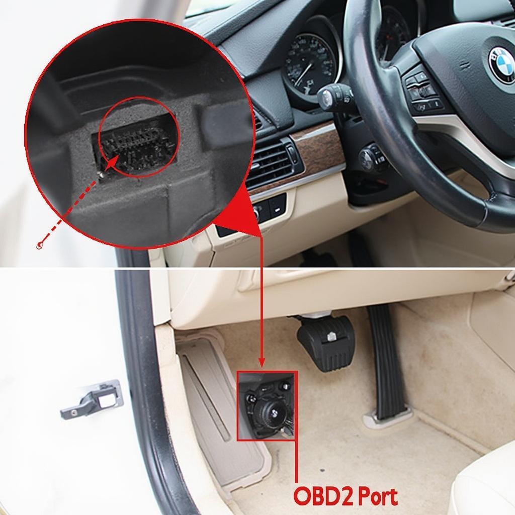 2011 BMW X5 OBD2 Port Location