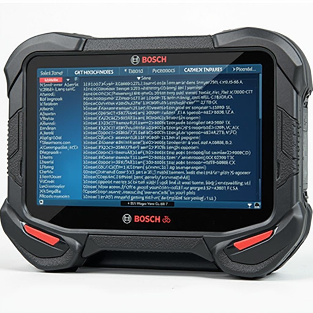 Bosch Connect Analyzer OBD OBD2 Scanner Displaying Fault Codes