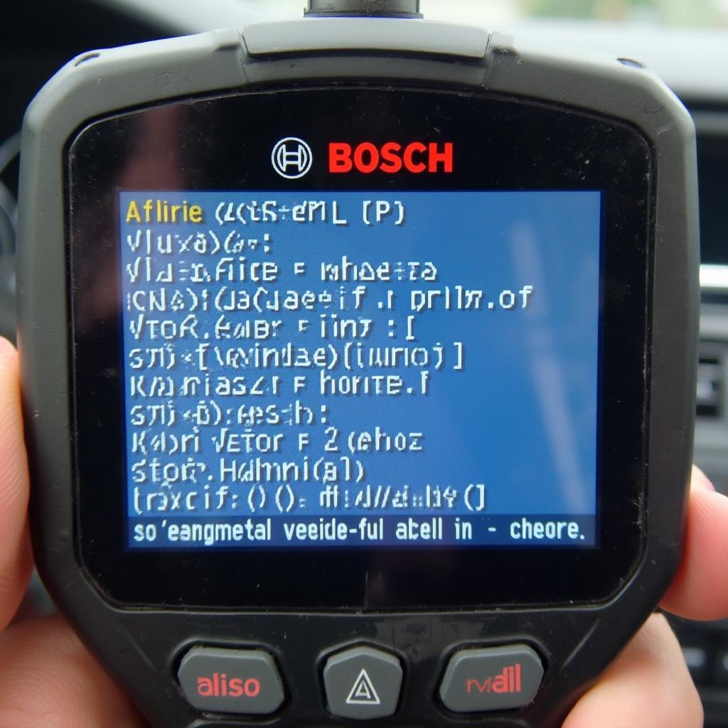 Reading Codes from a BMW 530i with a Bosch OBD2 Scanner