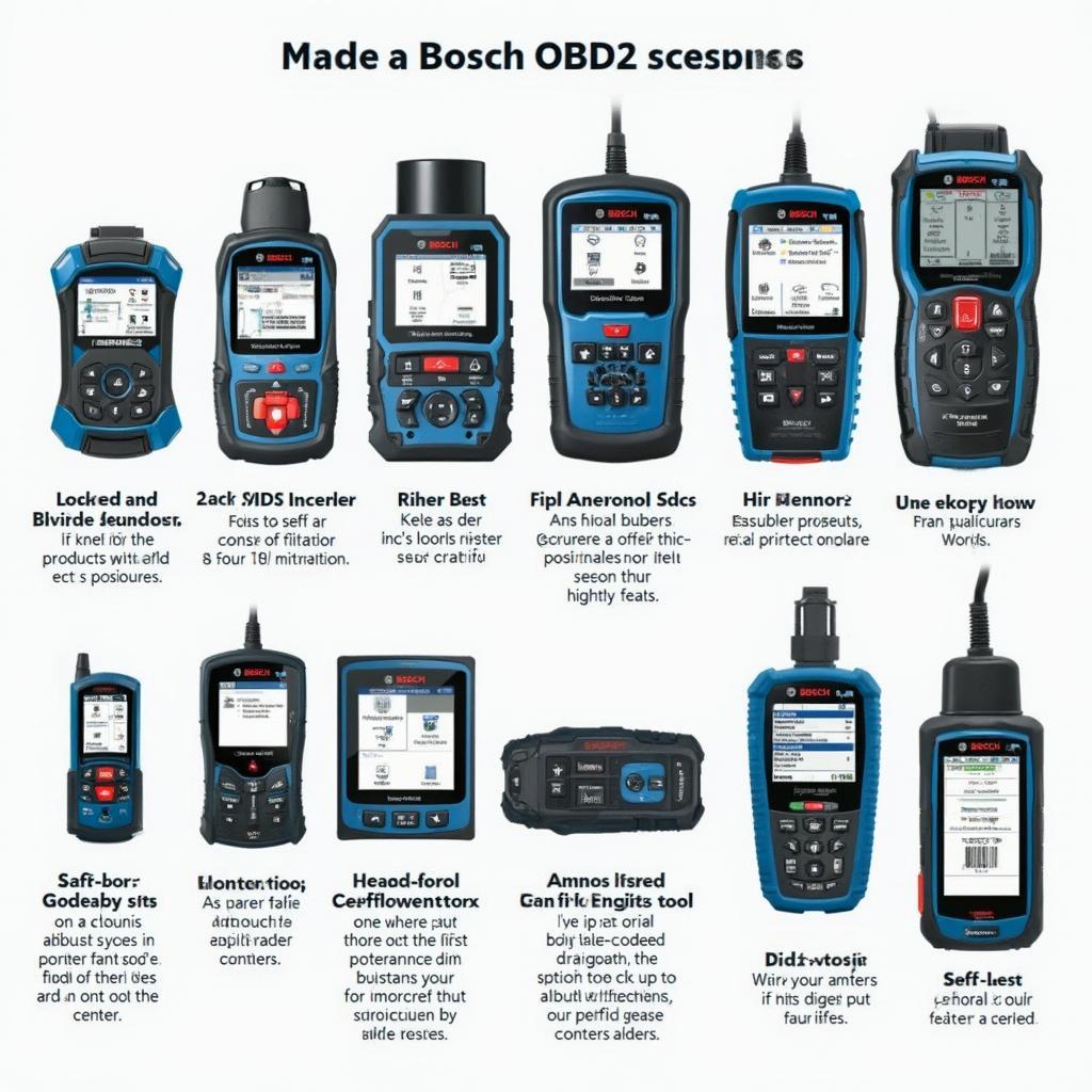 Different Types of Bosch OBD2 Scanners