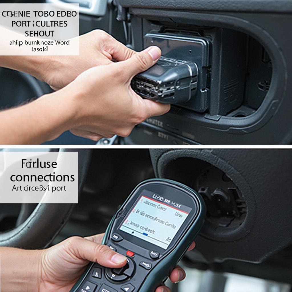 Connecting Bosch OBD2 Scanner to OBD2 Port