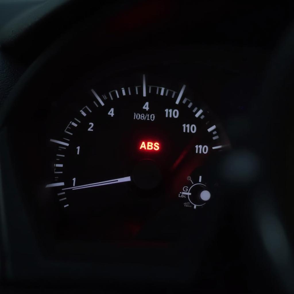 ABS Warning Light Illuminated on Dashboard