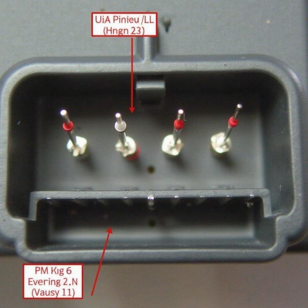 CAN H and CAN L lines on an OBD2 Connector