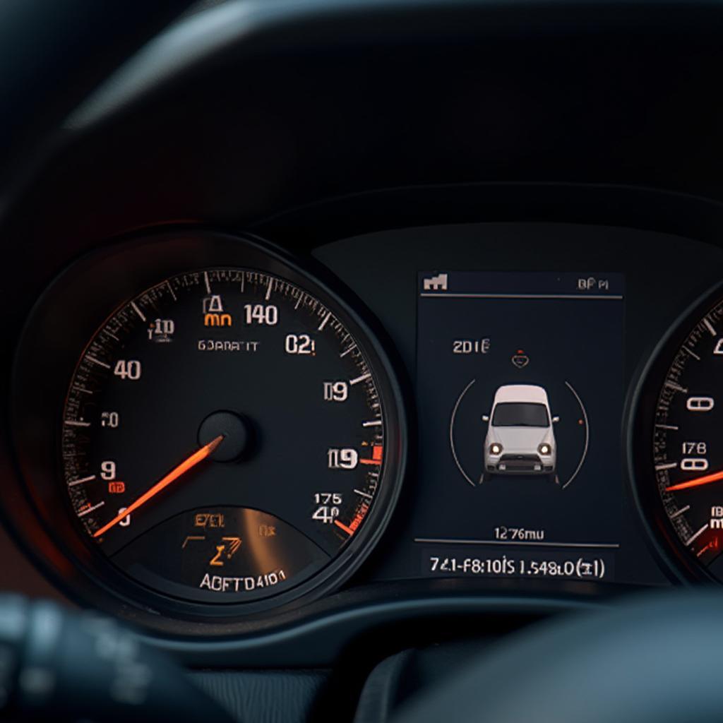 Car Dashboard Showing Check Engine Light Off